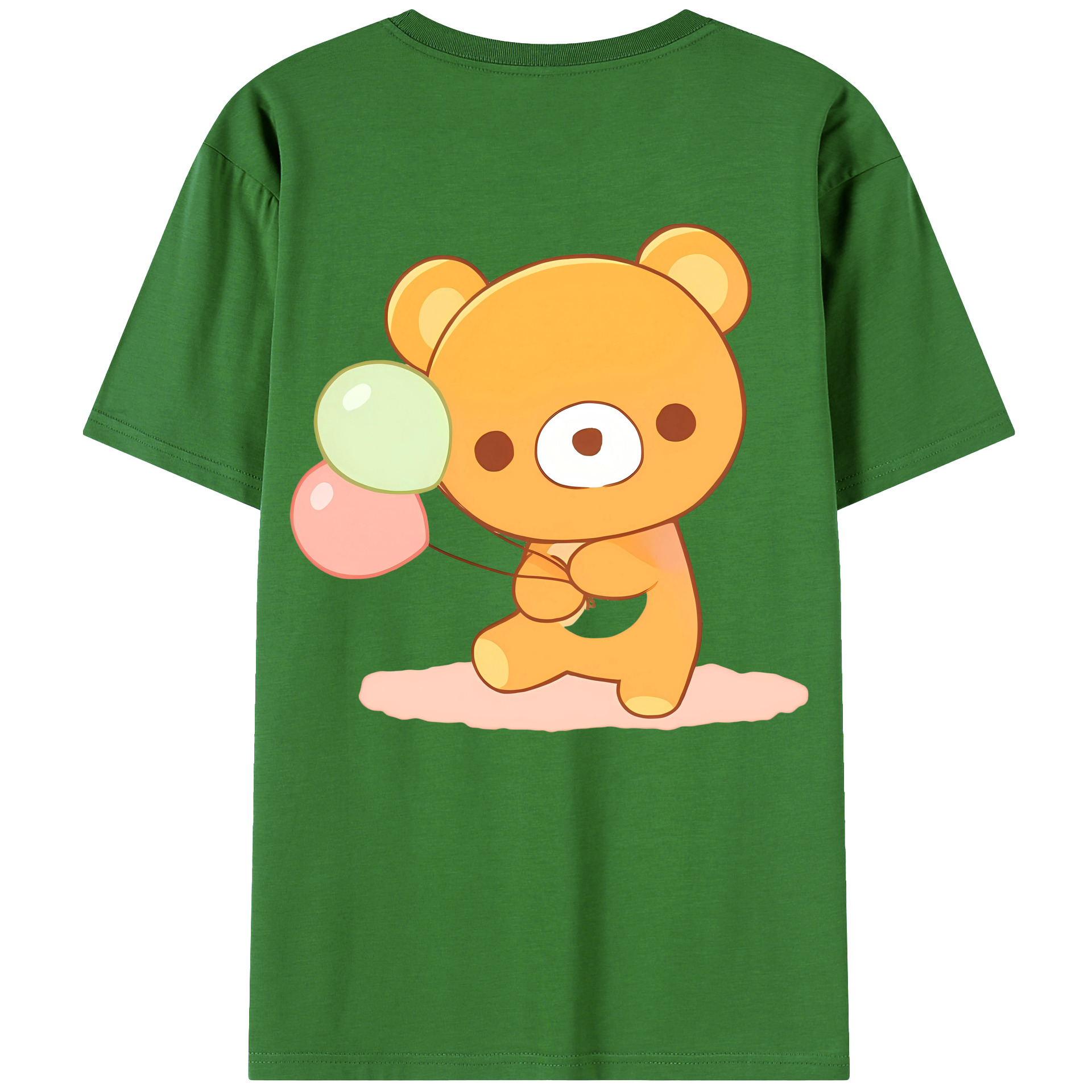 （画像用） リラックマ リラックマ キイロイトリ Rilakkuma Korilakkuma Kiiroitori レディース半袖Tシャツ(バックプリント)